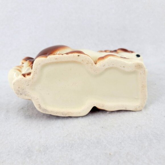 Vintage Ceramic Horse‎ Planter Brown Pony Figurine Mid-Century Farmhouse Décor - Picture 3 of 4